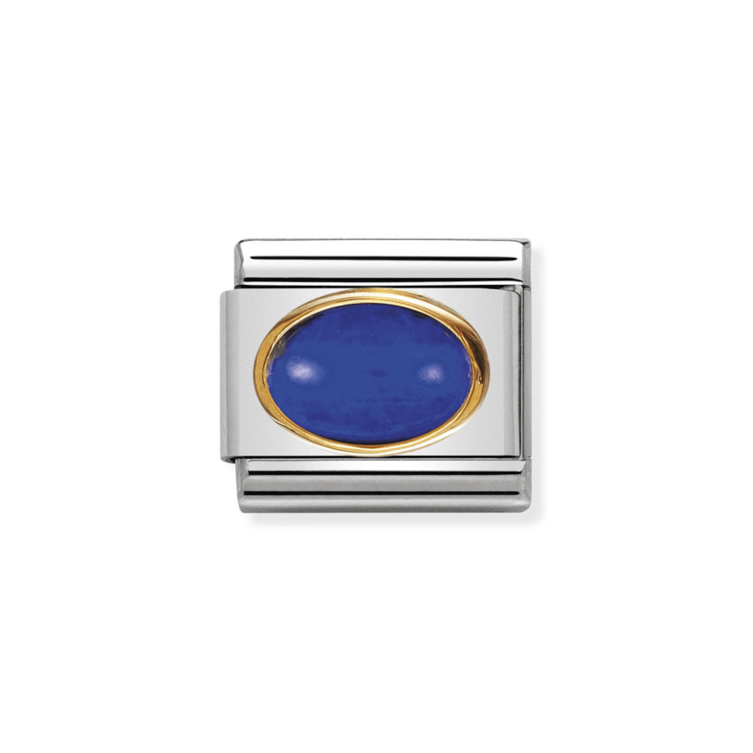 NOMINATION COMPOSABLE CLASSIC LINK IN 18K GOLD WITH LAPIS LAZULI 030502/09