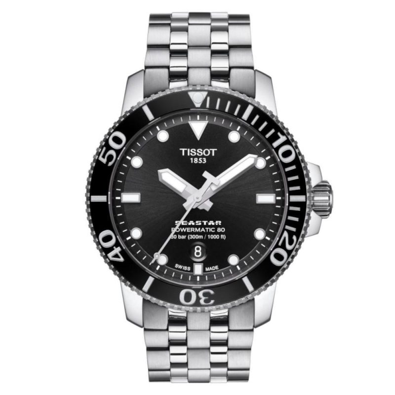 Tissot T-Sport Seastar 1000 Powermatic 80 Silver Stainless Steel Bracelet T1204071105100