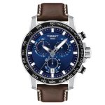 Tissot Supersport Chrono Brown Leather Strap Chronograph T1256171604100