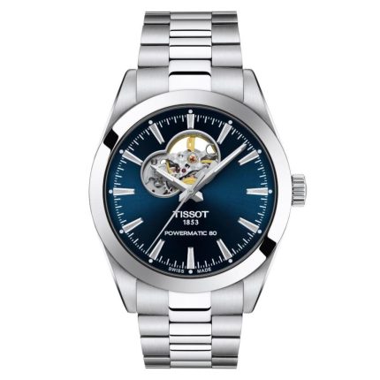 Tissot T-Classic Gentleman Powermatic 80 Open Heart Automatic Silver Stainless Steel Bracelet T1274071104101