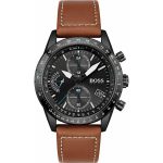 Boss Pilot Edition Brown Leather Strap Chronograph 1513851