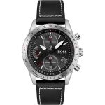 Boss Pilot Edition Black Leather Strap Chronograph 1513853