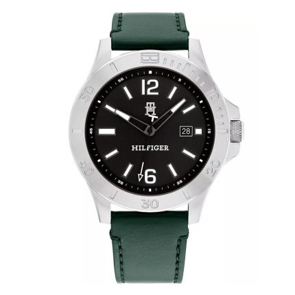 Tommy Hilfiger Ryan Green Leather Strap 1710531