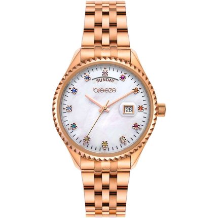 Breeze Glacier Swarovski Rose Gold Stainless Steel Bracelet 212251.4