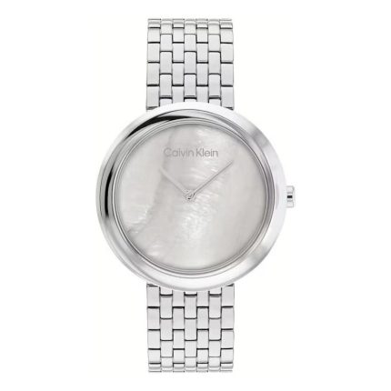 Calvin Klein Twisted Bezel Stainless Steel Bracelet 25200320