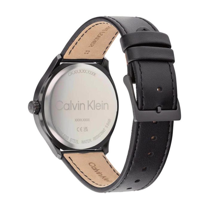 Calvin Klein Define Black Leather Strap 25200355