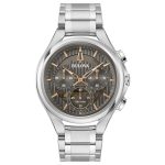 Bulova Curv Chronograph Stainless Steel Bracelet 96A298