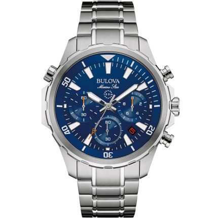 Bulova Marine Star Chronograph Stainless Steel Bracelet 96B256