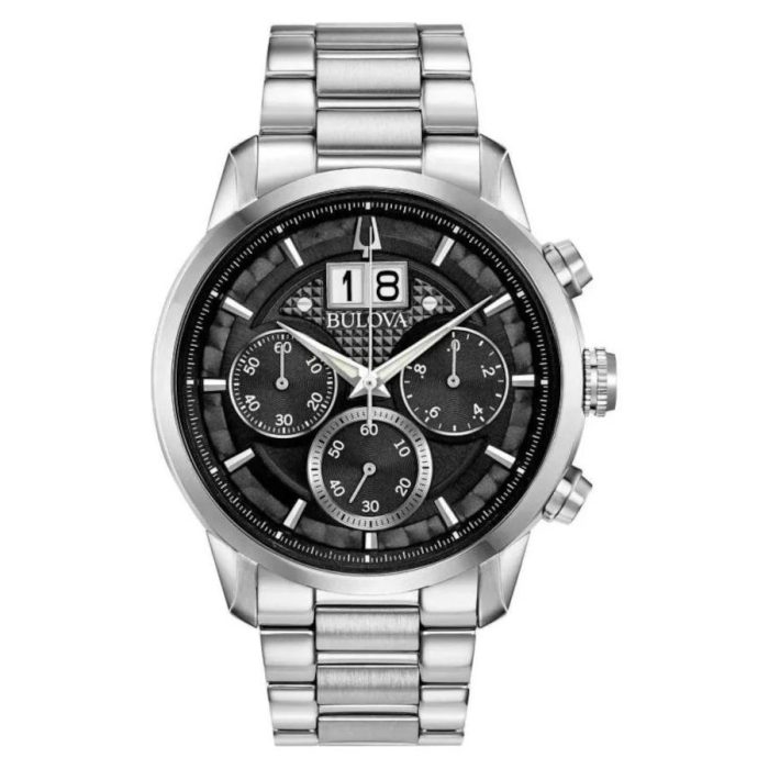 Bulova Sutton Chronograph Stainless Steel Bracelet 96B319