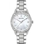 Bulova Diamond Stainless Steel Bracelet 96R228