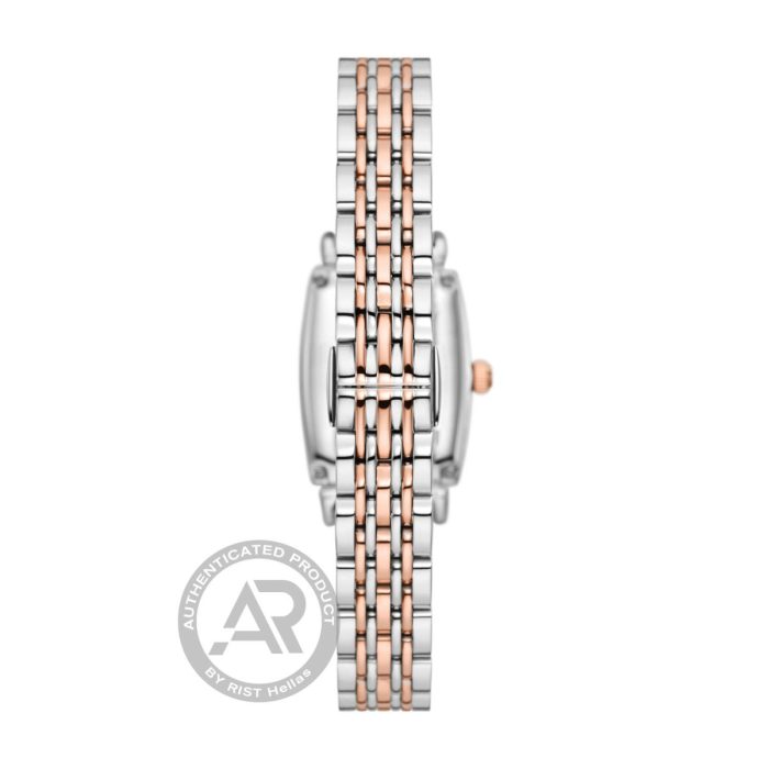 Emporio Armani Gianni T-Bar Crystals Two Tone Stainless Steel Bracelet AR11519