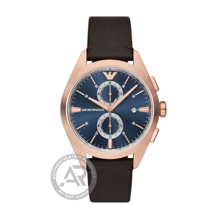 Emporio Armani Claudio Brown Leather Strap Chronograph AR11554