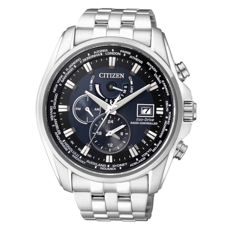 Citizen Eco-Drive Radio Controlled Stainless Steel Bracelet AT9030-55L