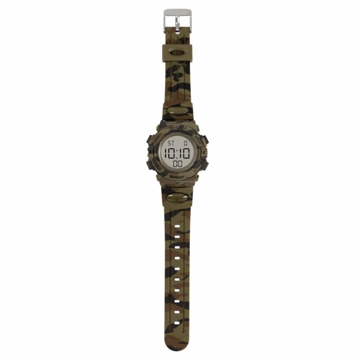 Tikkers Camouflage Light Up Digital Khaki Silicone Strap ATK0214