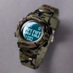 Tikkers Camouflage Light Up Digital Khaki Silicone Strap ATK0214