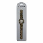 Tikkers Camouflage Light Up Digital Khaki Silicone Strap ATK0214