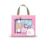 Tikkers Unicorn Crystals White Leather Strap Gift Set ATK1063