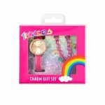 Tikkers Rainbow Crystals Fuchsia Leather Strap Gift Set ATK1089