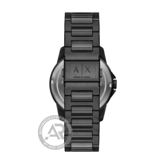 Armani Exchange Banks Multifunction Black Stainless Steel Bracelet AX1738