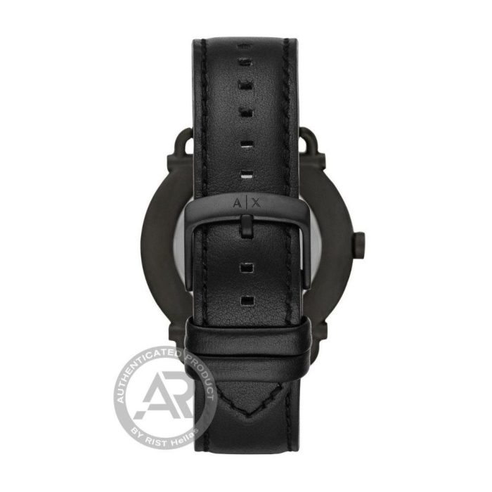 Armani Exchange Rocco Black Leather Strap AX2903