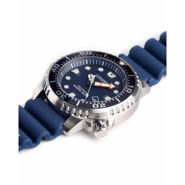 Citizen Eco-Drive Divers Blue Rubber Strap BN0151-17L