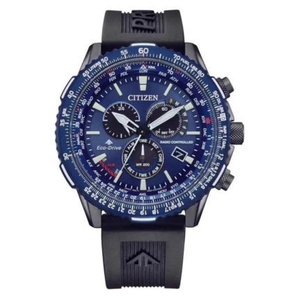 Citizen Promaster Sky Eco-Drive Radio Controlled Chronograph Black Rubber Strap CB5006-02L