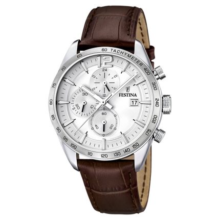 Festina Brown Leather Strap Chronograph F16760/1