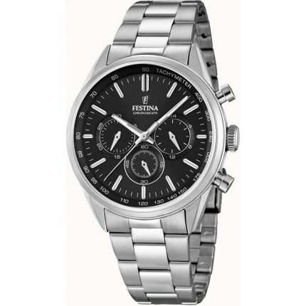 Festina Silver Stainless Steel Bracelet Chronograph F16820/4