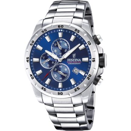 Festina Silver Stainless Steel Bracelet Chronograph F20463/2