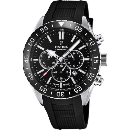 Festina Black Rubber Strap Chronograph F20515/2