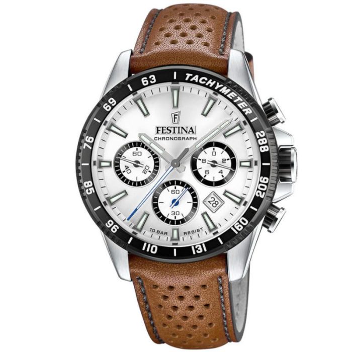 Festina Brown Leather Strap Chronograph F20561/2