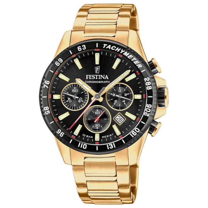 Festina Gold Stainless Steel Bracelet Chronograph F20634/5