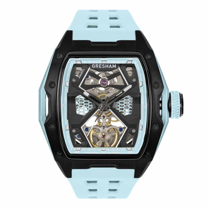 Gresham GL Horizon Special Edition Automatic Light Blue Rubber Strap G1-0001-BLUE