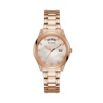 Guess Aura Crystals Rose Gold Stainless Steel Bracelet GW0047L2