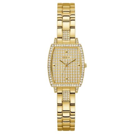 Guess Brilliant Crystals Gold Stainless Steel Bracelet GW0611L2