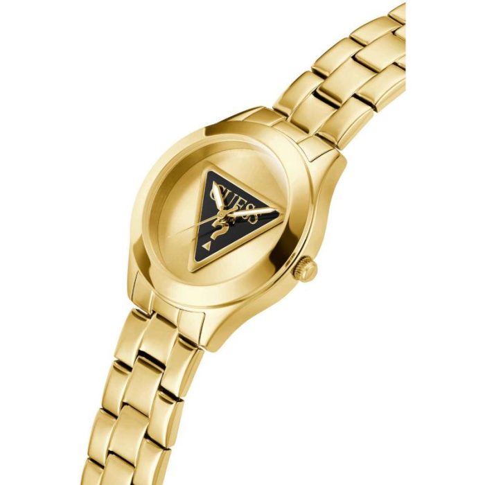 Guess Tri Plaque Gold Stainless Steel Bracelet GW0675L2