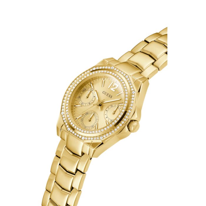 Guess Ritzy Crystals Gold Stainless Steel Bracelet GW0685L2