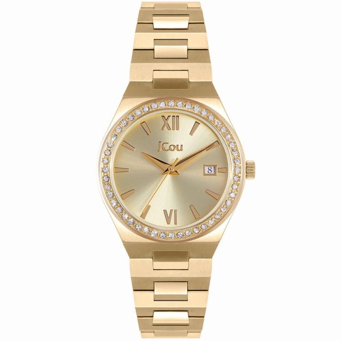 Jcou Esther Crystals Gold Stainless Steel Bracelet JU19050-4