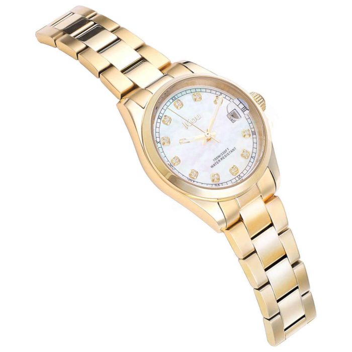 Jcou Serenity Crystals Gold Stainless Steel Bracelet JU19068-3