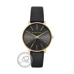 Michael Kors Pyper Crystals Black Leather Strap MK2747