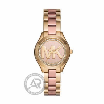 Michael Kors Mini Slim Runway Two Tone Stainless Steel Bracelet MK3650