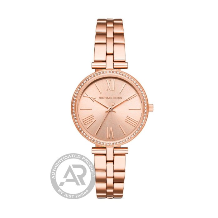 Michael Kors Maci Crystals Rose Gold Stainless Steel Bracelet MK3904