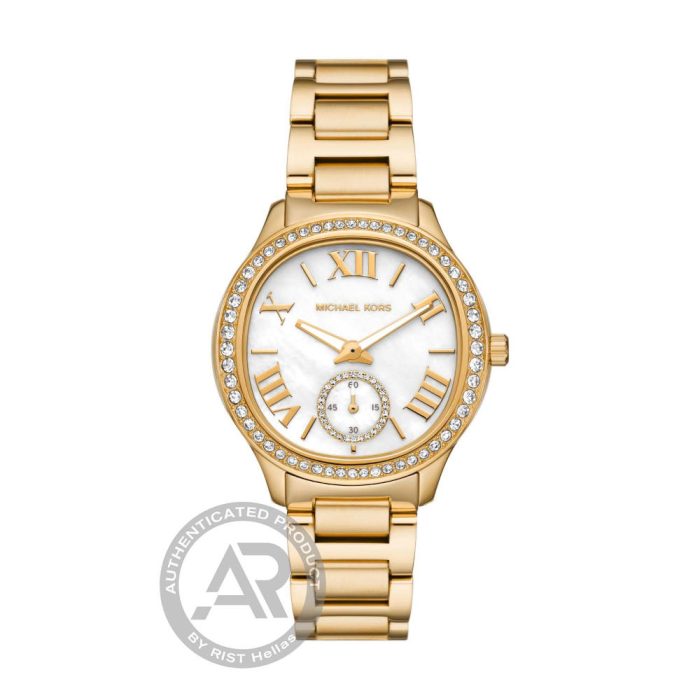 Michael Kors Sage Crystals Gold Stainless Steel Bracelet MK4805