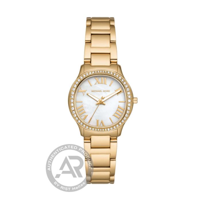 Michael Kors Sage Crystals Gold Stainless Steel Bracelet MK4822