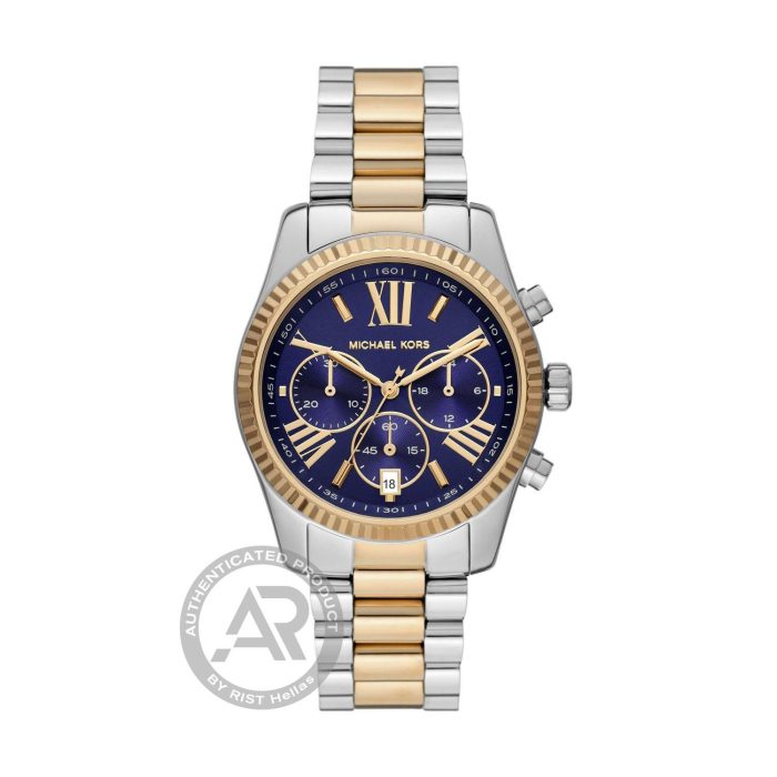 Michael Kors Lexington Two Tone Stainless Steel Bracelet Chronograph MK7218