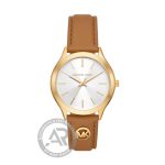 Michael Kors Slim Runway Brown Leather Strap MK7465