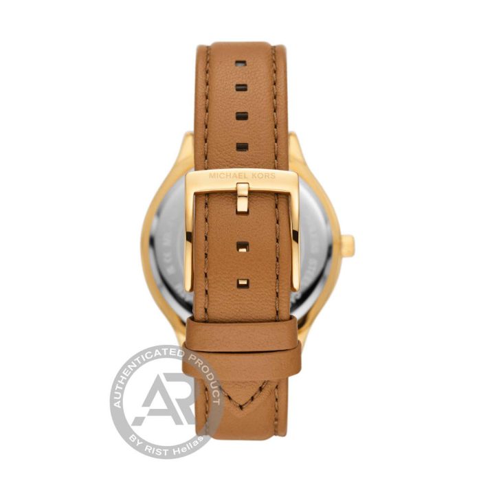 Michael Kors Slim Runway Brown Leather Strap MK7465