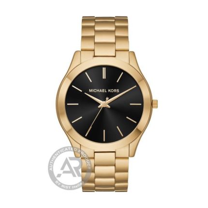 Michael Kors Slim Runway Gold Stainless Steel Bracelet MK8621