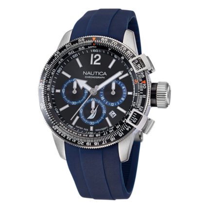 Nautica BFC Blue Silicone Strap Chronograph NAPBFF101