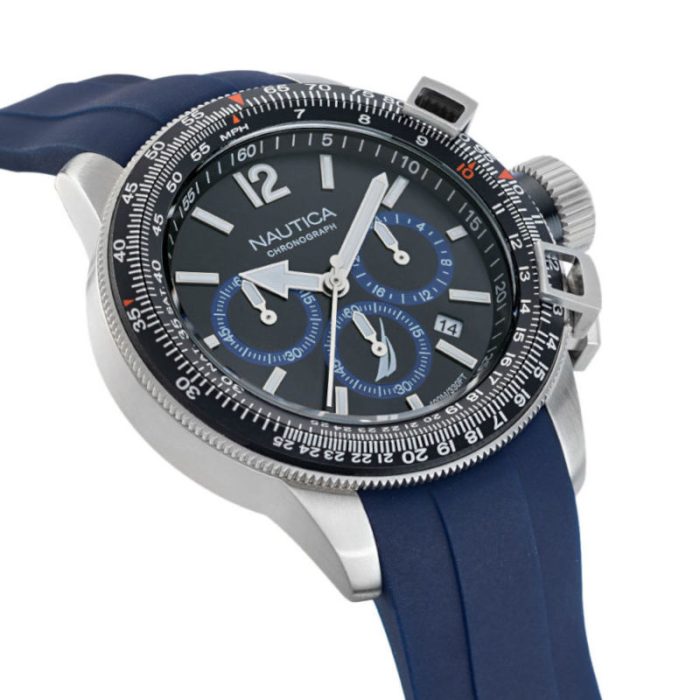 Nautica BFC Blue Silicone Strap Chronograph NAPBFF101